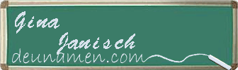 Gina Janisch Visitenkarte
